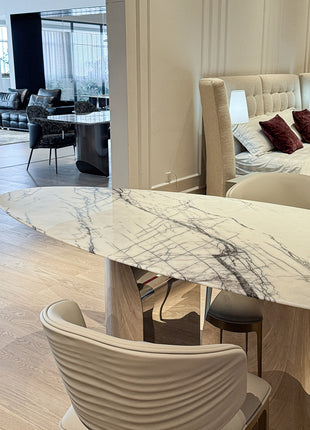 Milas Lilac Marble Dining Table