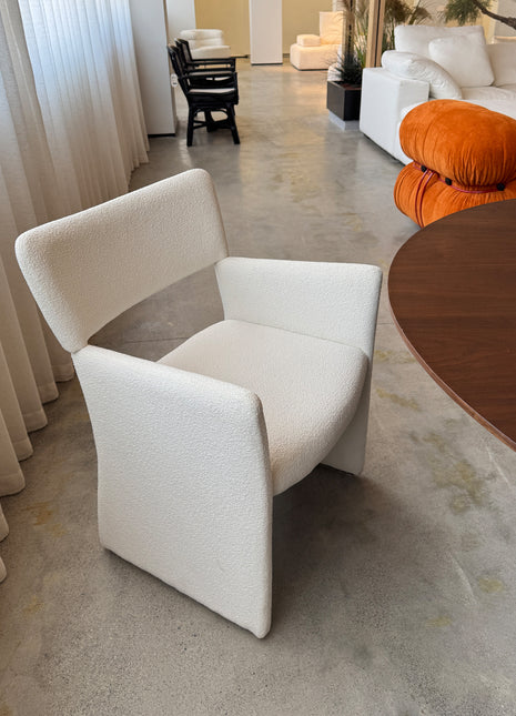 皇冠化妆椅北欧奶油风客餐厅休闲椅阳台泰迪绒单餐椅