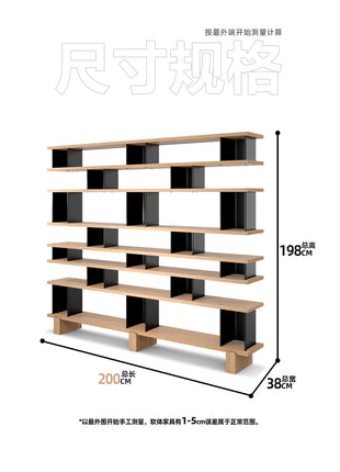 Medieval Style Solid Wood Bookshelf
