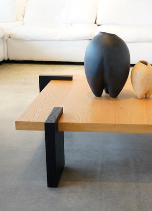 Medieval style square coffee table