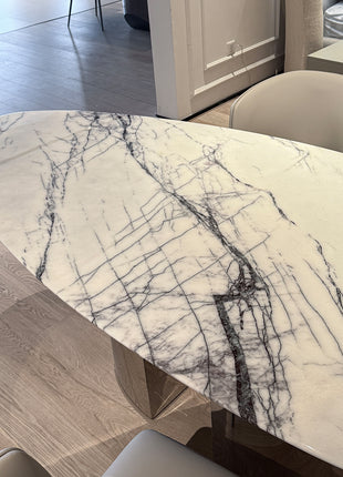 Milas Lilac Marble Dining Table