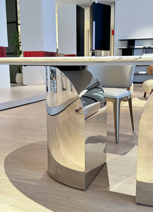 Milas Lilac Marble Dining Table
