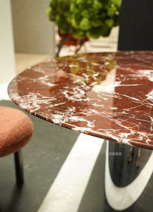 Rosso Lepanto Luxury Stone Dining Tbale