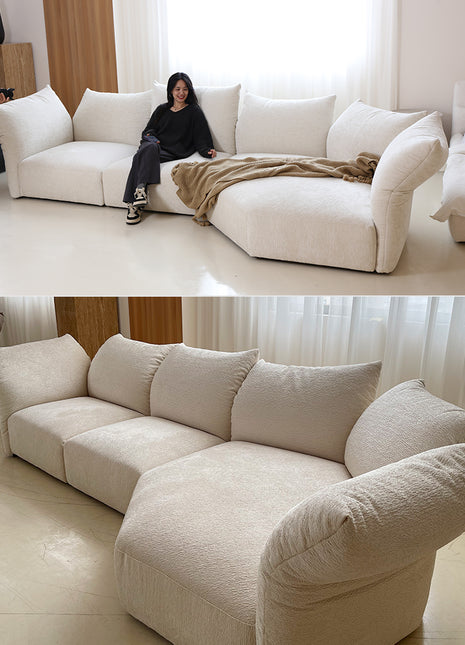 意式极简花瓣沙发standard进口雪尼尔绒高颜值系列家具