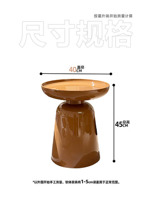 Medieval Style Baking Paint Side Table