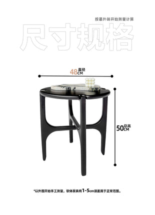 Medieval Style Solid Wood Side Table