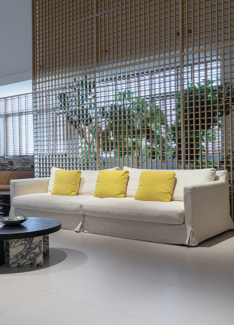 风裙 云系列亚麻沙发侘寂风原木棉麻风三人位两人位组合沙发