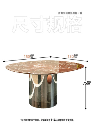 Rosso Lepanto Luxury Stone Dining Tbale