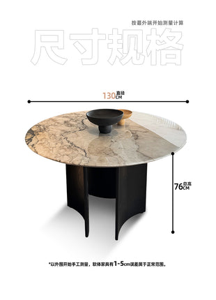Caladonia Luxury Stone Round Dining Table