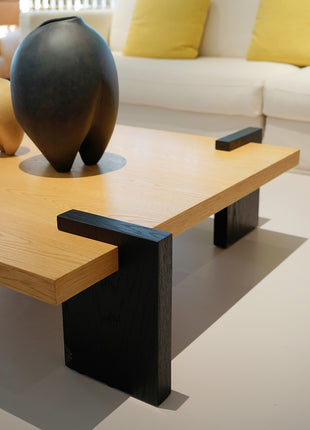 Medieval style square coffee table