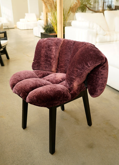 法式复古小户型花瓣餐椅家用设计师化妆椅软包靠背休闲单椅