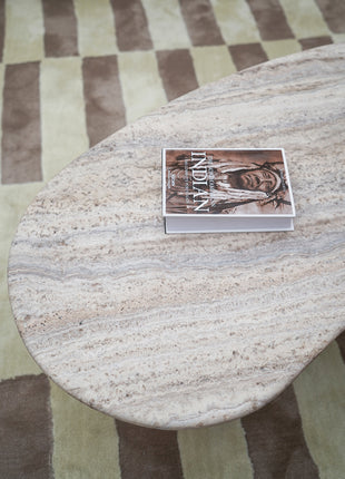 Curved Natural Cave Stone Tea Table
