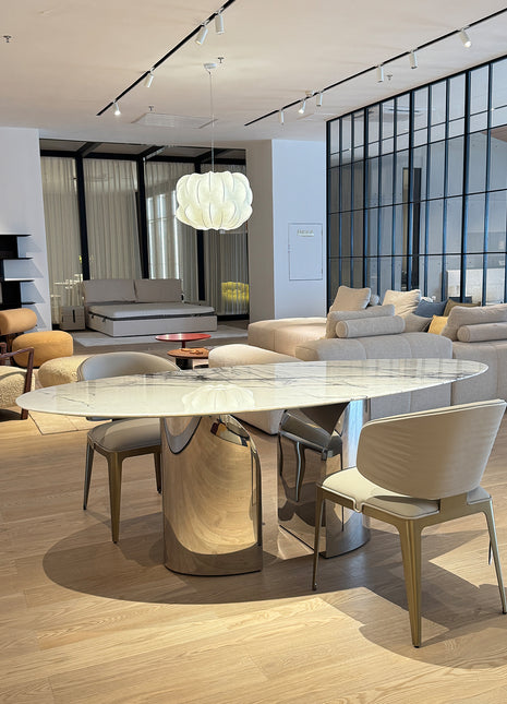 Milas Lilac Marble Dining Table