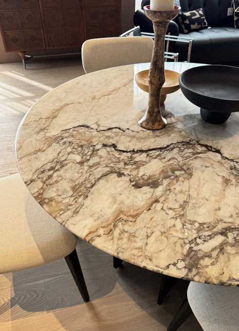 Caladonia Luxury Stone Round Dining Table