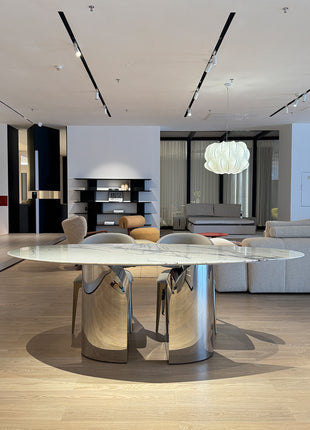 Milas Lilac Marble Dining Table
