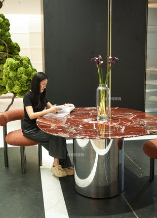 Rosso Lepanto Luxury Stone Dining Tbale