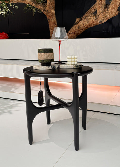 Medieval Style Solid Wood Side Table