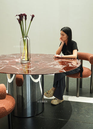 Rosso Lepanto Luxury Stone Dining Tbale