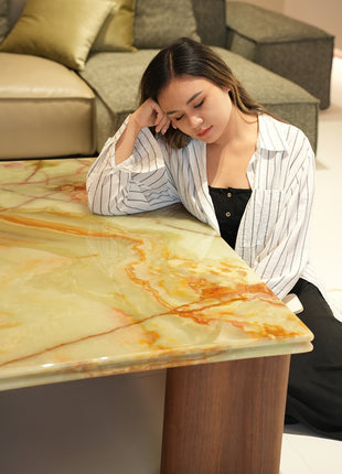 Green Marble Natural Luxury Stone Coffee Table